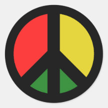 Rasta Ban die Bomb CND Friedenssymbol