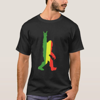 Rasta Bigfoot Rock und Roll für Sasquatch glaubver T-Shirt