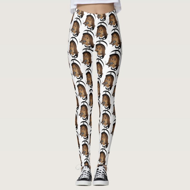 Rasta Bretonmädchen Leggings (Vorderseite)