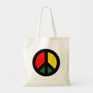 Rasta CND Ban das Friedenssymbol der Bombe Tragetasche