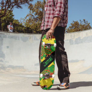 Rasta Colored Abstrakt Dd Brand Skateboard