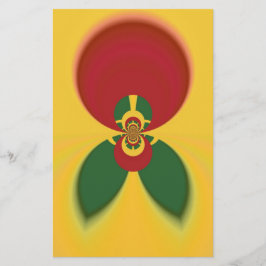 Rasta Colors Abstrakte Kunstdrucke Briefpapier