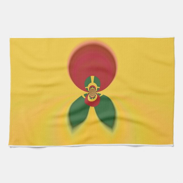 Rasta Colors Abstrakte Kunstdrucke Handtuch (Horizontal)