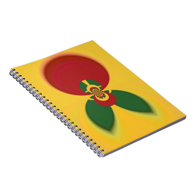 Rasta Colors Abstrakte Kunstdrucke Notizblock (Rechte Seite)