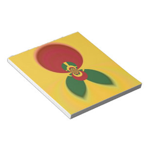 Rasta Colors Abstrakte Kunstdrucke Notizblock