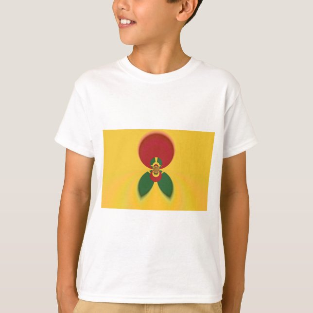 Rasta Colors Abstrakte Kunstdrucke T-Shirt (Vorderseite)