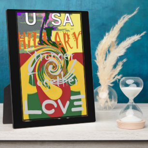 Rasta Colors Red Golden Green Hillary Art Print Fotoplatte