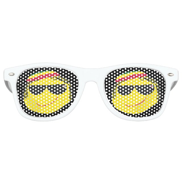 Rasta Emoji Sonnenbrille (Vorderseite)