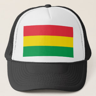 Rasta Farbe Gelb rote Streifen Flag Muster Truckerkappe