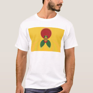 Rasta-Farben Abstract Kunstposter T-Shirt