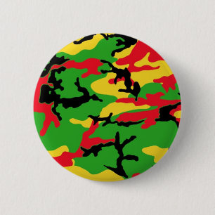 Rasta färbte Tarnung Button