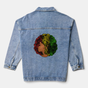 Rasta femme noire afro rouge jaune vert