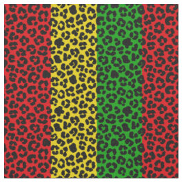 Rasta-Flag Farbleopard-Druckmuster Stoff