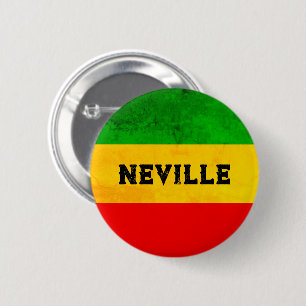 Rasta-Flagge farbig gestreift Reggae Button