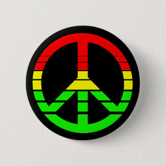Rasta Friedensknopf Button