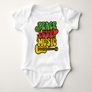Rasta FriedensLiebe und -musik Baby Strampler