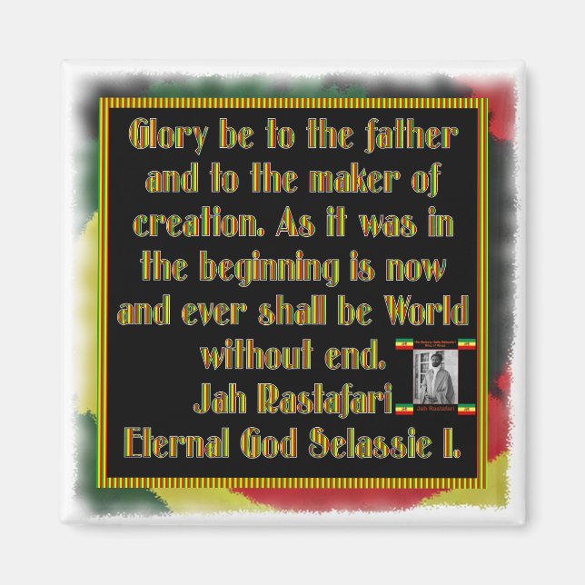 Rasta Gebet vor der Raucherfeier Magnet (Vorne)