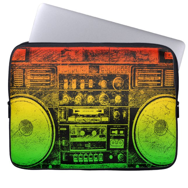 Rasta Gettobläser Laptopschutzhülle (Vorderseite)