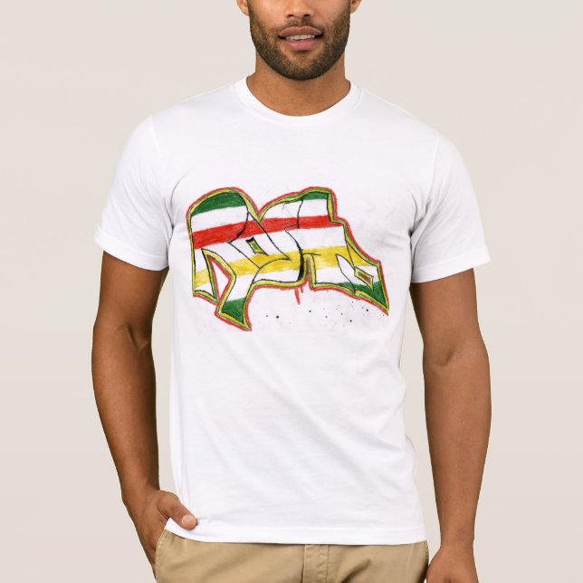 rasta Graffiti T-Shirt (Vorderseite)
