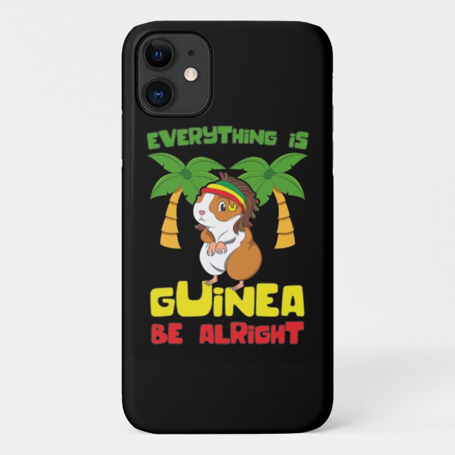 Rasta Guinea Pig Case-Mate iPhone Hülle (Rückseite)
