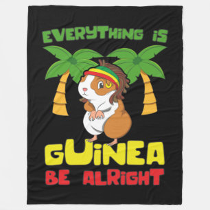 Rasta Guinea Pig Fleecedecke