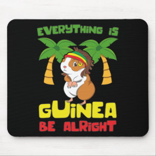Rasta Guinea Pig Mousepad