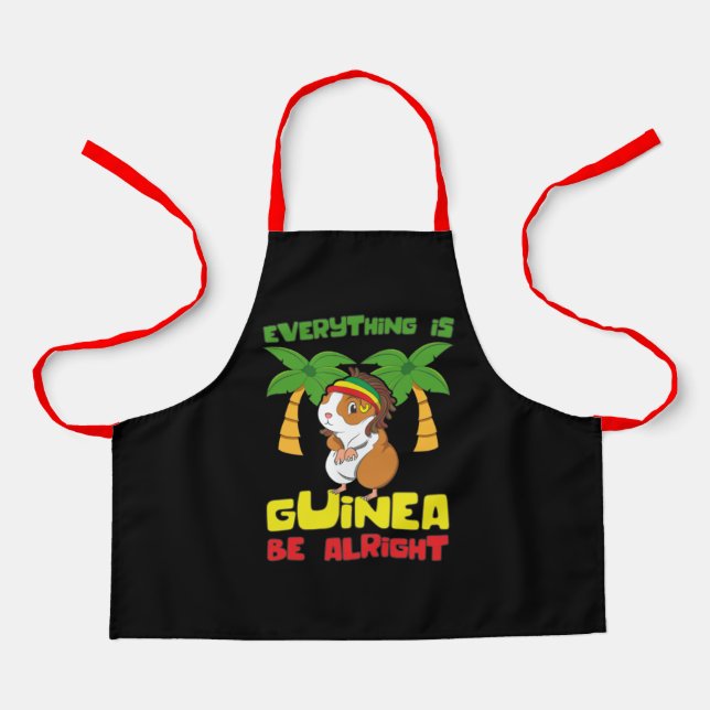 Rasta Guinea Pig Schürze (Vorderseite)