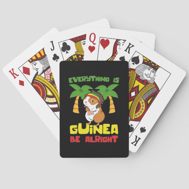 Rasta Guinea Pig Spielkarten (Rückseite)
