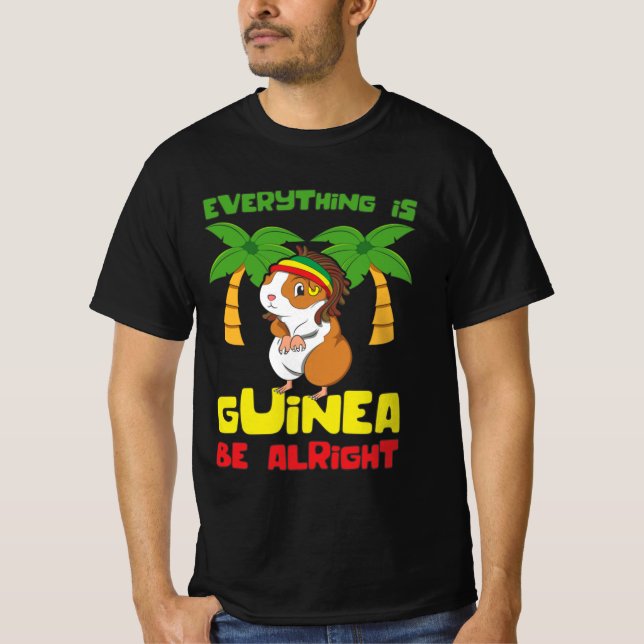 Rasta Guinea Pig T-Shirt (Vorderseite)
