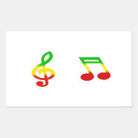 Rasta-Hinweis und Treble-Clef