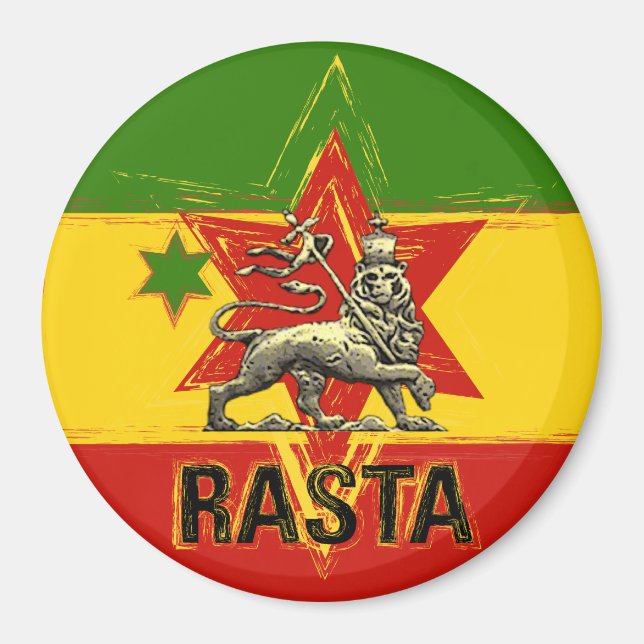 Rasta Irie Lion von Judah Magnet (Vorne)