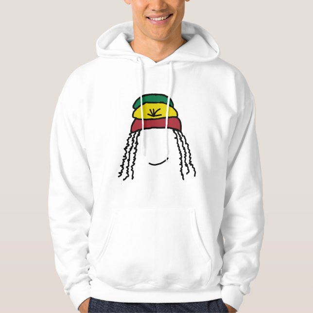 Rasta Lächeln Hoodie (Vorderseite)