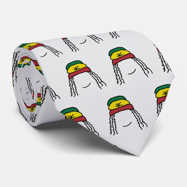 Rasta Lächeln Krawatte (Gerollt)