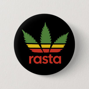 Rasta Leaf Button