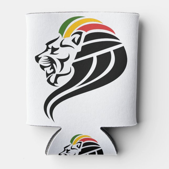 Rasta Lion Dosenkühler (Vorderseite)