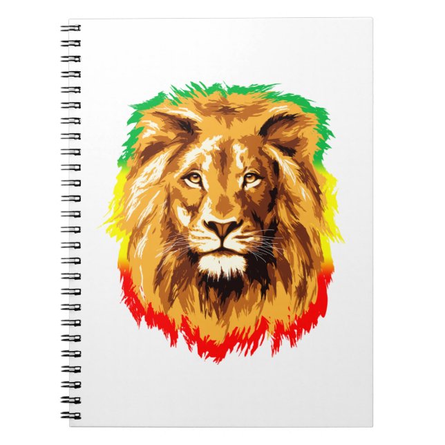 Rasta Lion of Judah Notizblock (Vorderseite)
