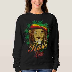 Rasta Lion Reggae Style für Reggae Music Sweatshirt
