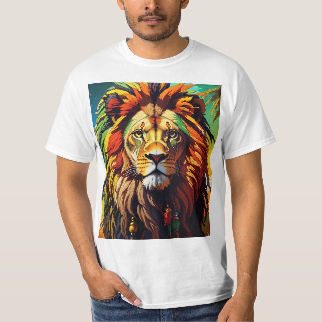 Rasta Lion T - Shirt (Vorderseite)