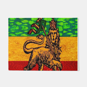 Rasta Lion von Juda Flag Fußmatte