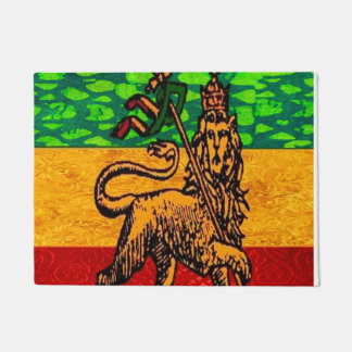 Rasta Lion von Juda Flag Fußmatte