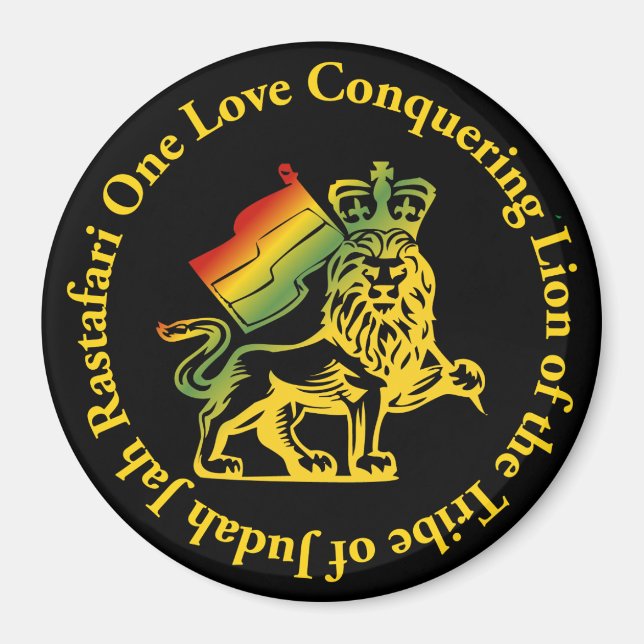 Rasta Lion von Judah Magnet (Vorne)