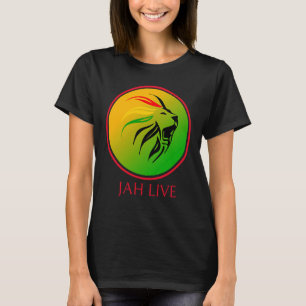 Rasta Live Up Jah Live Löwe T-Shirt