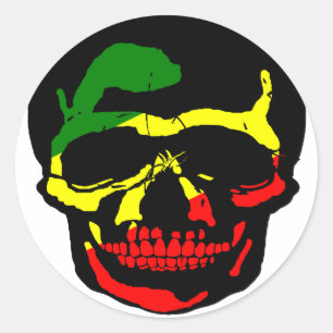 RASTA LOOCKY RUNDER AUFKLEBER