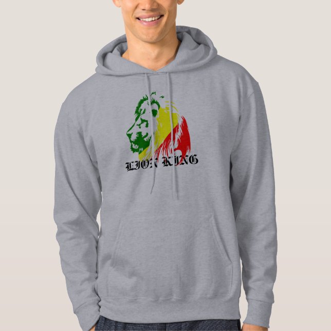 RASTA-LÖWE HOODIE (Vorderseite)