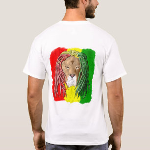Rasta Löwe Jamaikanische Reggae-Flagge T-Shirt