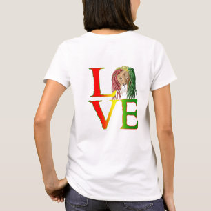 Rasta Löwe Jamaikanische Reggae Liebe T-Shirt