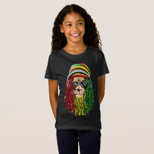 RASTA LÖWE Rastafarian jamaikanisches Reggae T-Shirt