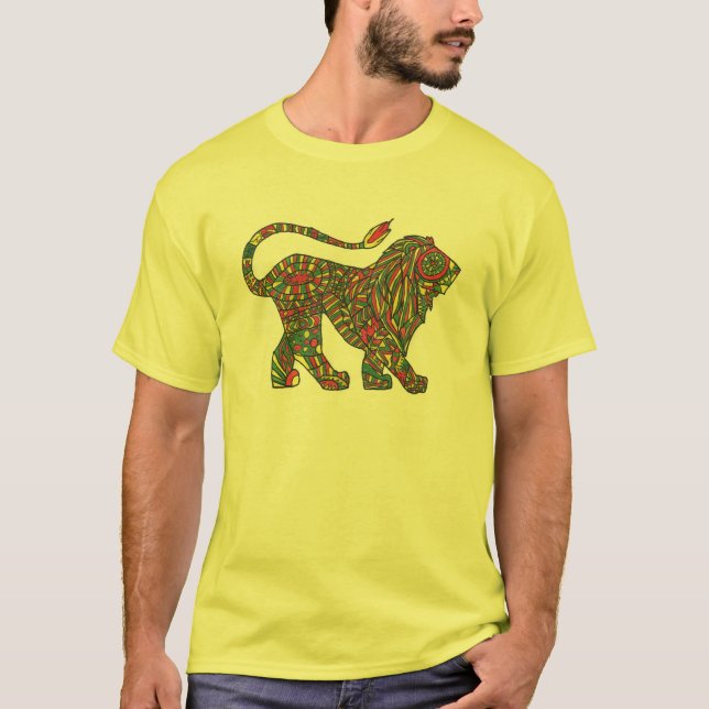 Rasta Löwe-T - Shirt (Vorderseite)