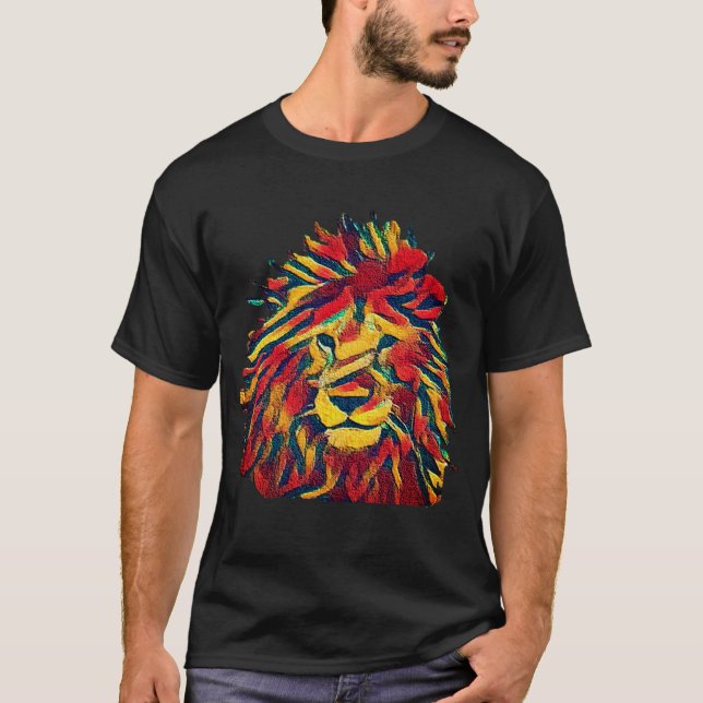 Rasta Löwe T-Shirt (Vorderseite)