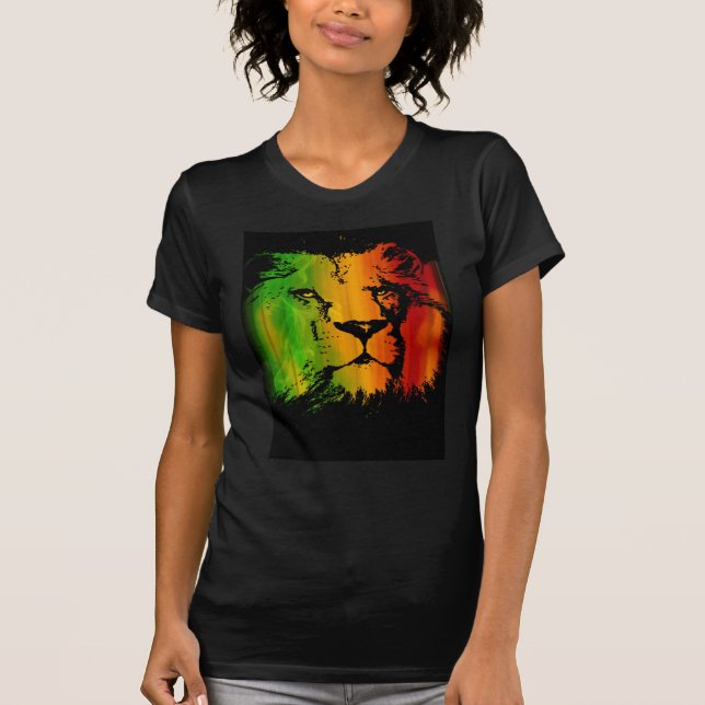 Rasta Löwe T-Shirt (Vorderseite)